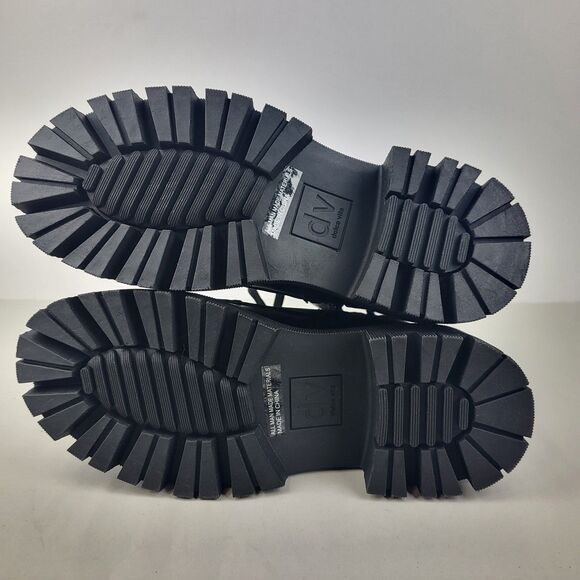 Dolce Vita Women's Glisten Lug Sole Lace Up Combat Boots Black Size 6.5 - Picture 10 of 11